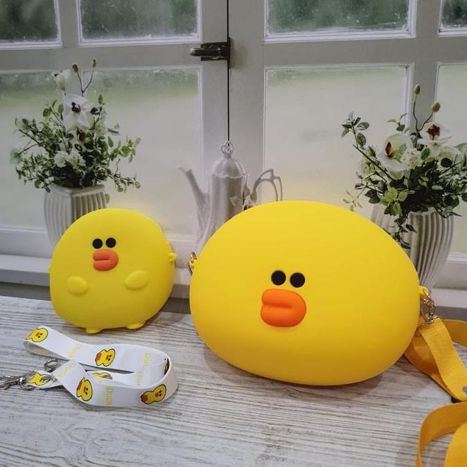 BEBAS ONGKIR - mrcaisen Tas selempang rubber jelly anak dewasa karakter jumbo lucu HP