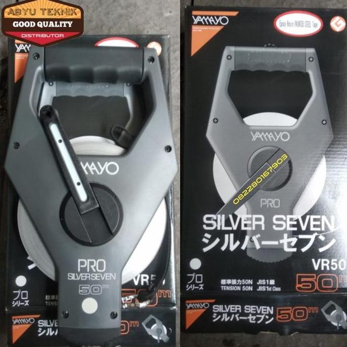 Siap Kirim Meteran Roll Gulung/Measuring Tape 50Meter Merek Yamayo Original