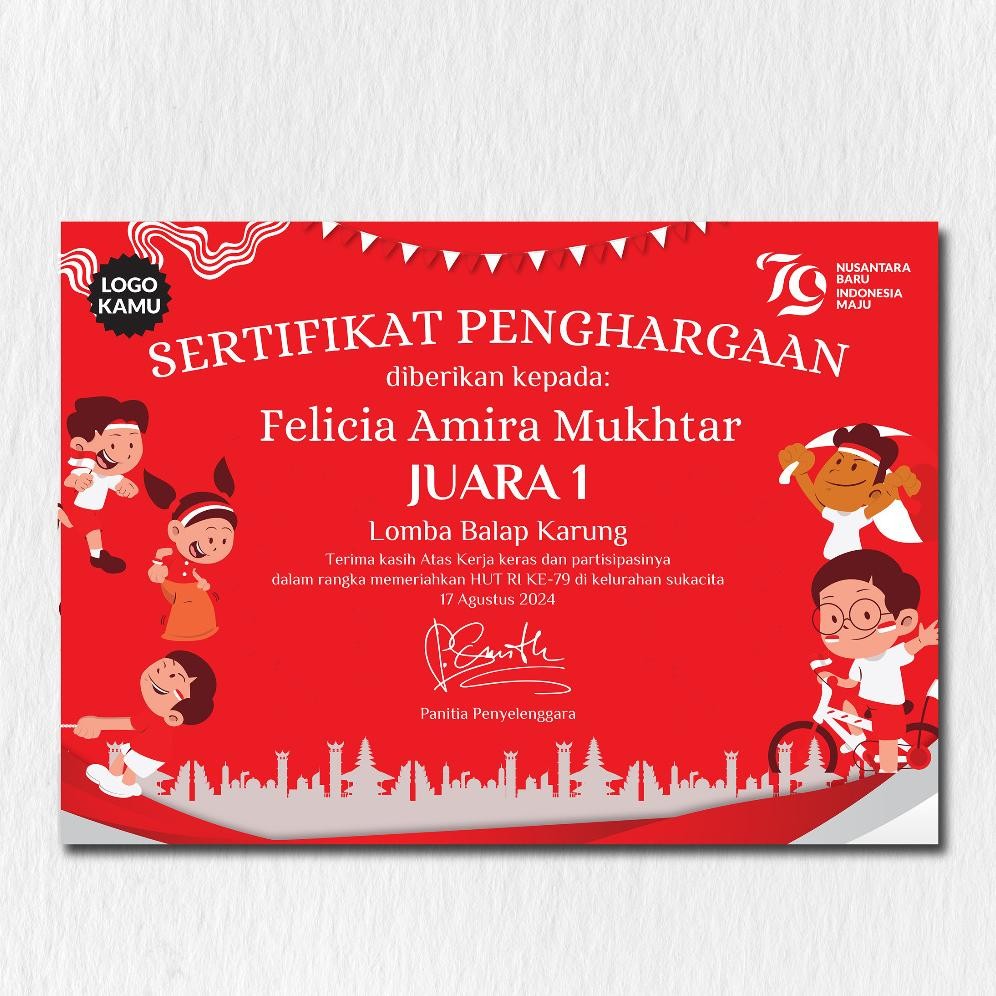 

Uy-23 Sertifikat Lomba 17 Agustus | Cetak Sertifikat Hut Ri | Sertifikat Free Design | Sertifikat