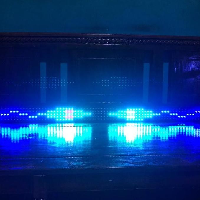 STROBO RUNNING TEXT 5 BARIS BISA UBAH NAMA LEWAT HP MOBIL ORIGINAL DAN TERPERCAYA