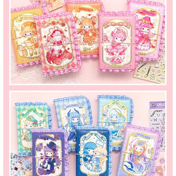 Binder Diary Zodiac Book Set Gift Box Stier Buku Pinset Lengkap