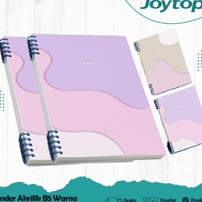 

Joytop Notebook B5 Buku Tulis Catatan Sekolah Lucu Ring Notebook Aesthetic Lose Leaf Binder Colorfull