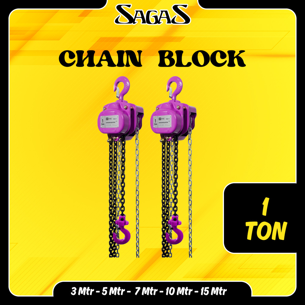 CHAIN BLOCK UNISTEEL 1 TON BERSERTIFIKAT