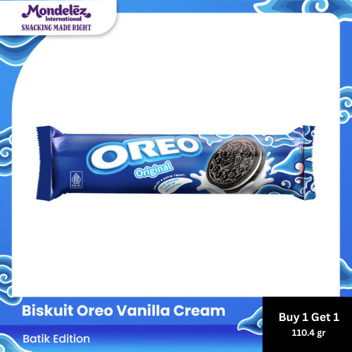 

[Cuci Gudang] Buy 1 Get 1 Oreo Vanilla Cream 110.4gr - Near ED