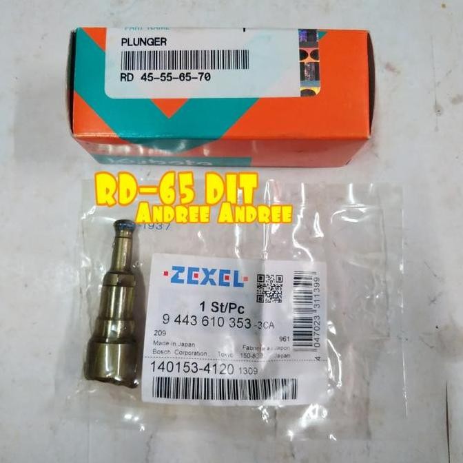 Plunger Assy Kubota RD-45 RD-55 RD-65 - Original