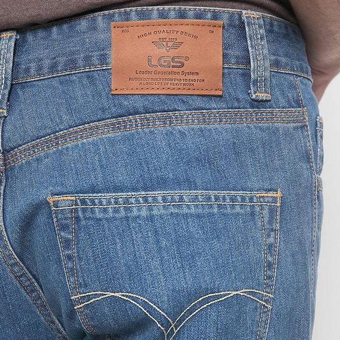 Promo Lgs - Celana Panjang Jeans Pria Blue Jeans Slim Fit - Jsf.505.100.4.C