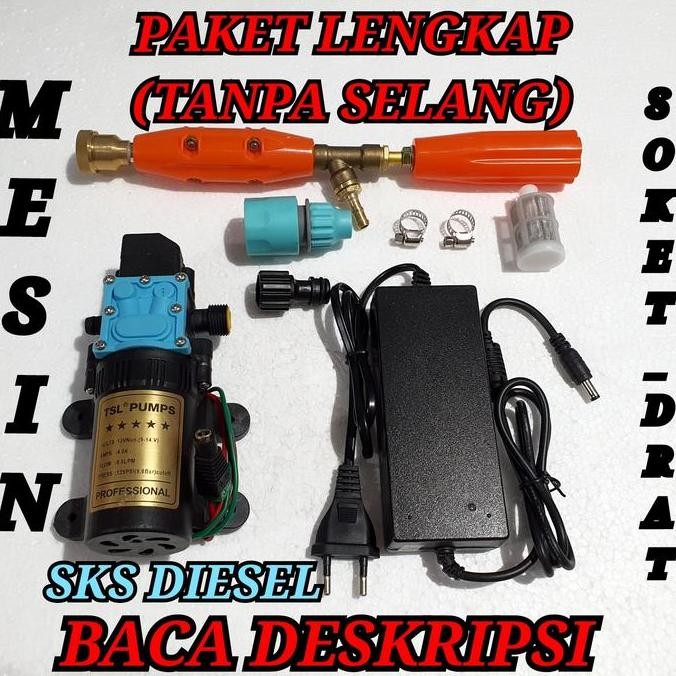 Paket Tanpa Selang Mesin Cuci Motor Mobil AC Steam Jet Cleaner bkn Hiu