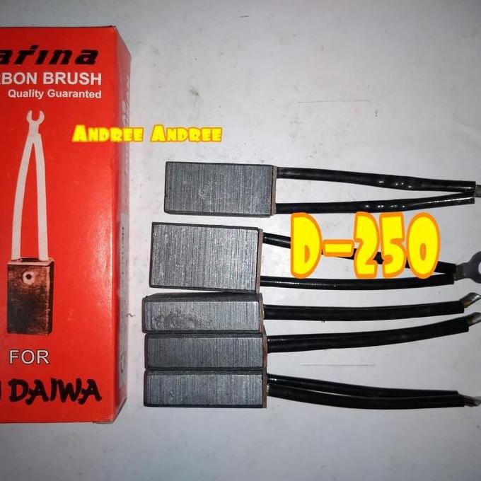 Carbon Brush D-250 Arang Carina utk dinamo las Michinan & Sindaiwa