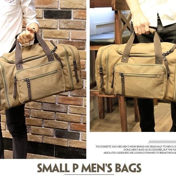 Tas pakaian besar/travel bag jinjing Kanvas premium import #90