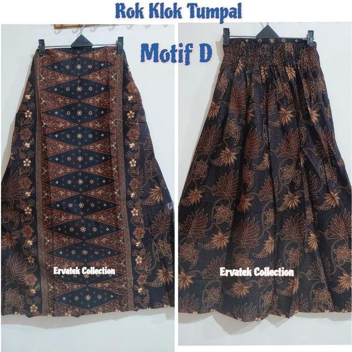 Rok Tumpal Klok motif Betawi khusus coklat | bawahan kebaya encim BS