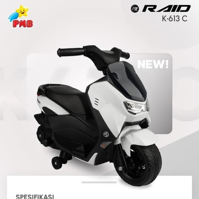 Motor Aki Mainan Anak Raid K-613C Nmax Mini Pmb Mtr-Pmb K613C