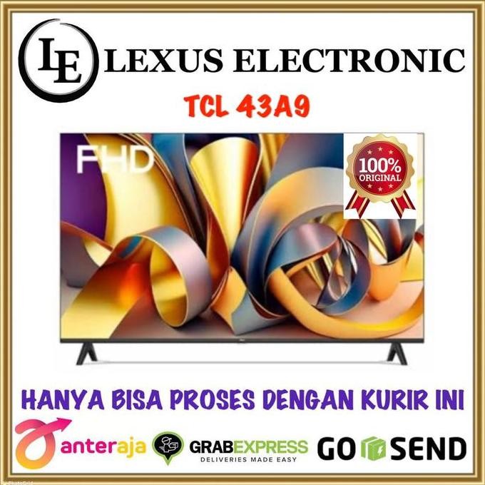 TERMURAH - TCL LED ANDROID TV 43 INCH | 43A9 | ANDROID 11 | GOOGLE TV