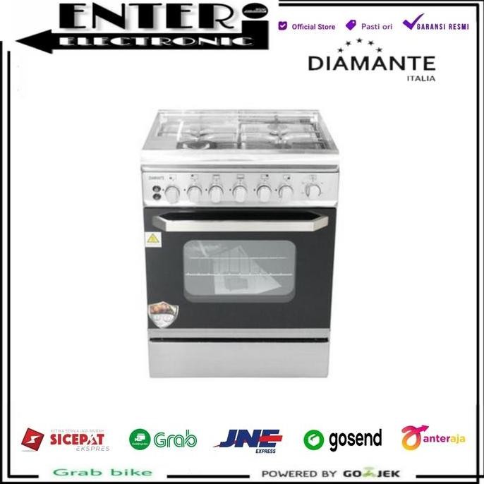 DIAMANTE MILANO 64X - KOMPOR FREE STANDING COOKER 4 TUNGKU MILANO 64 X