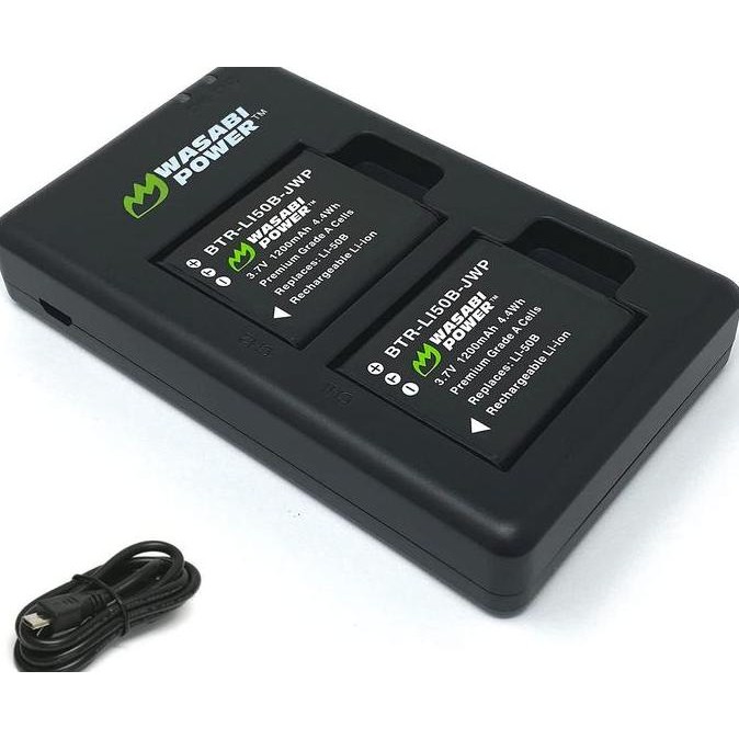 TERLARIS - WASABI POWER Battery & Charger for Olympus LI-50B LI 50B LI50B Charger TG850 TG870 XZ10