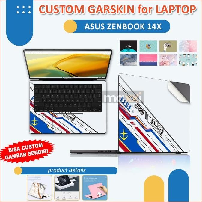 TERMURAH - Asus Zenbook 14X UX3404VA KUSTOM Garskin Anti Gores Skin Palm Laptop