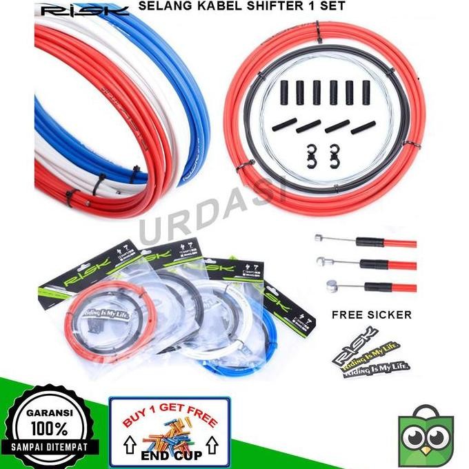 Promo RISK Kabel Shifter & Housing Group Set Sepeda Lipat MTB Shift Gear RD COD
