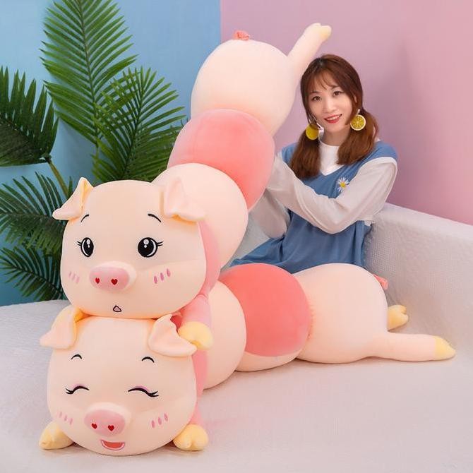 Guling Boneka Babi 90Cm Boneka Babi Guling Babi Bantal Babi Dkb