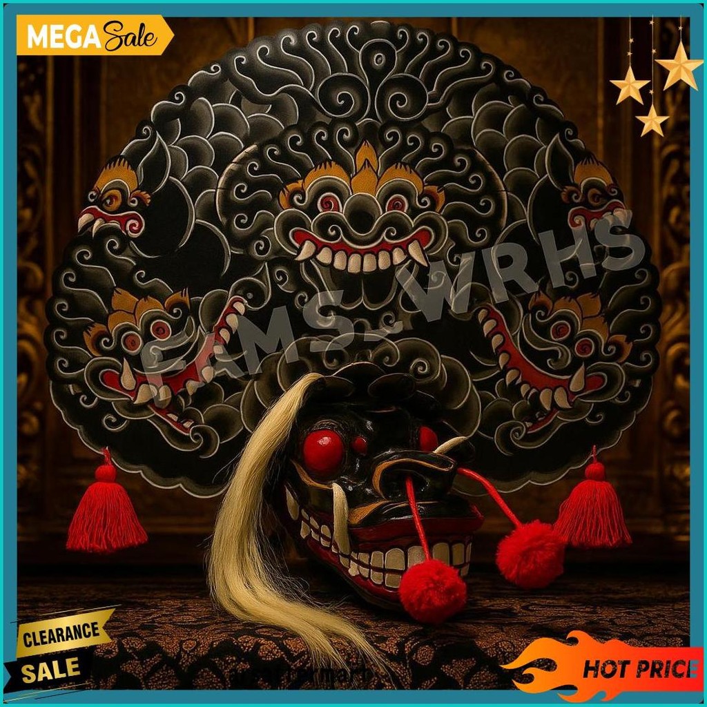 Barongan Telon Vip Ukuran 22 Full Kayu Barongan Caplokan Kayu