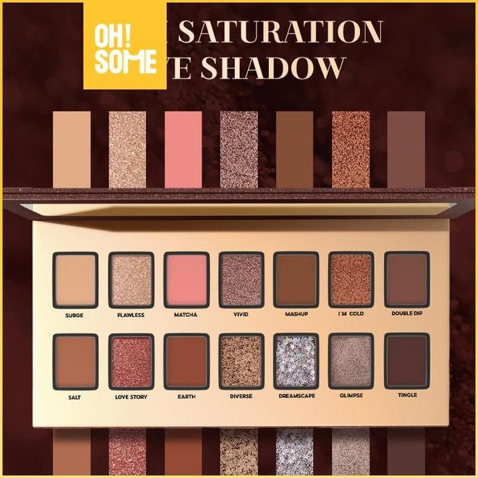 OHSOME-FEBBLE14 COLORS Twinkle Star Eyeshadow Palette /baked eyeshadow /Glitter Eyeshadow Eye