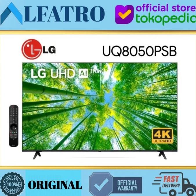 TERMURAH - LG LED TV 50 inchi 50UQ8050 UHD Smart TV 50UQ8050PSB 4K TV 50UQ80