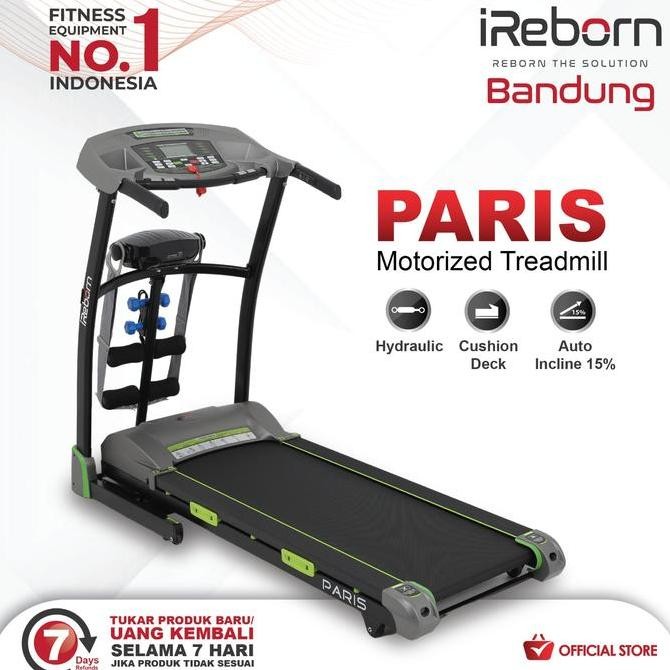 BEBAS ONGKIR - Alat Fitness Treadmill IReborn Paris
