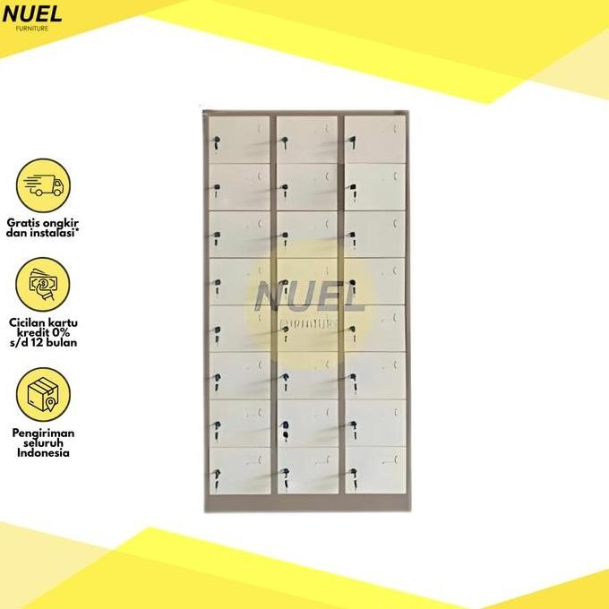 TERLARIS - NUEL Locker Loker Kabinet Besi 24 Pintu Avery