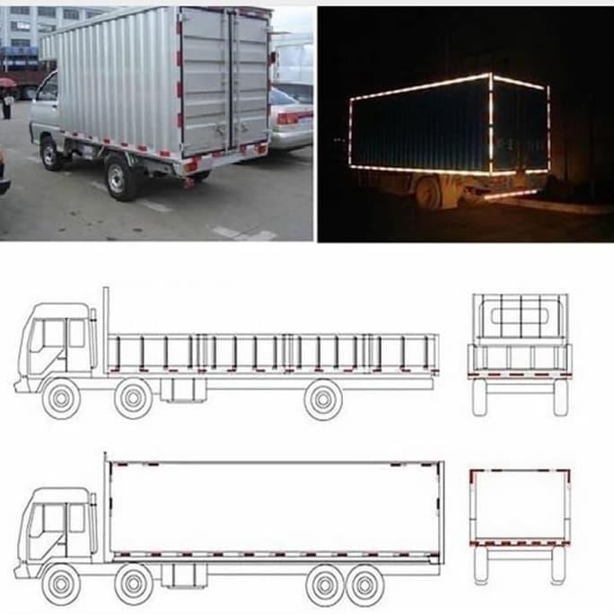 

3M Stiker Memantulkan Cahay 5Cmx10.M Scotchlite Untuk Uji Kir Me