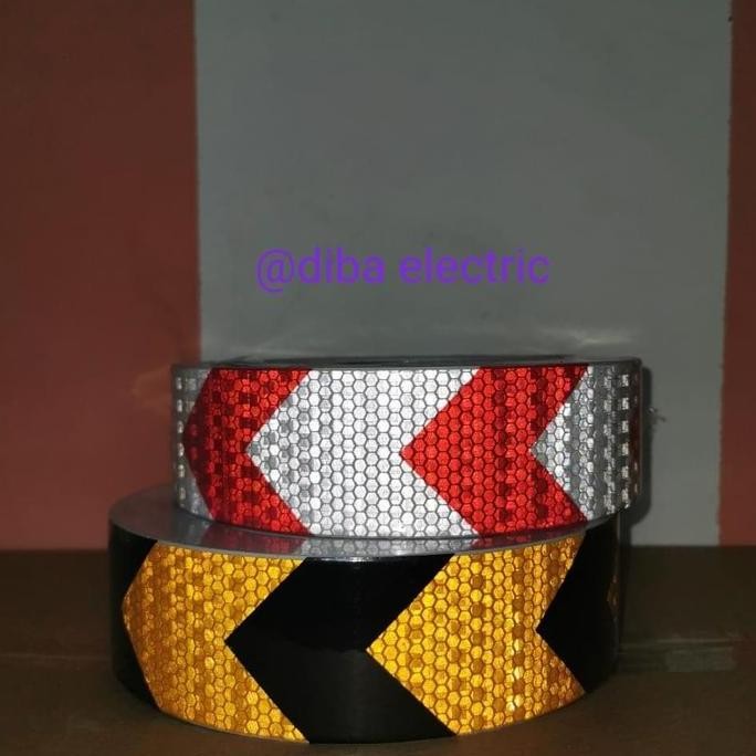 Stiker Panah/Stiker Anak Panah/Reflektor/Reflective Rambu Rambu 2Inx1M