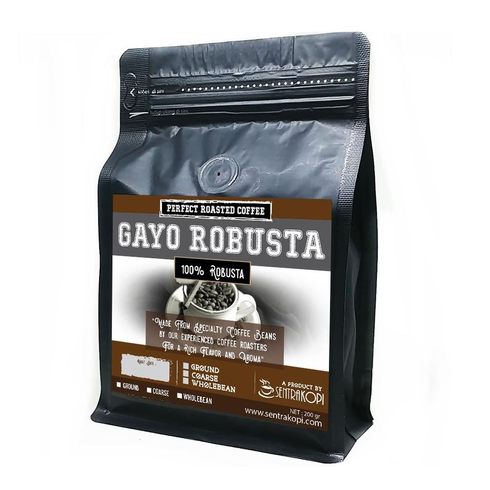 

Ready!! Kopi Robusta Aceh Gayo 200 Gr - Biji / Bubuk - Sentra Kopi Gayo Premium Coffee 200gr Asli & Murni