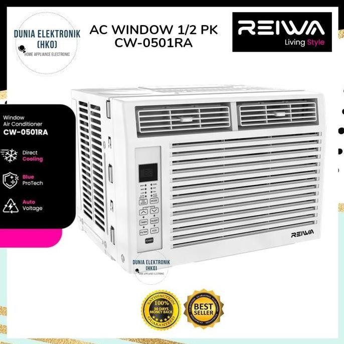 AC Window Reiwa 1/2 PK CW-0501RA CW0501RA | AC Window 1/2 PK Reiwa CW 0501 RA Low Watt