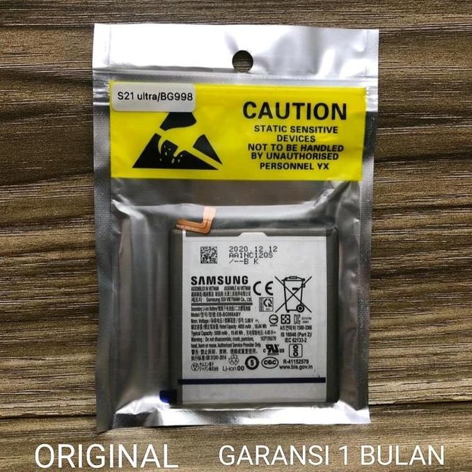 NEW BATTERY SAMSUNG S21 ULTRA 5G ORIGINAL 100% BATRE BATRAI BATERAI