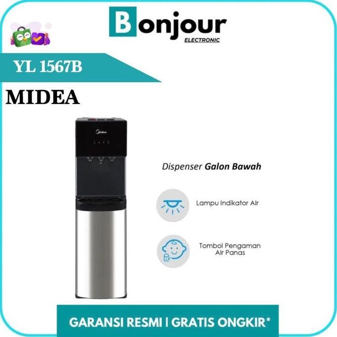 TERLARIS - Midea Dispenser Galon Bawah Compressor Midea YL1567B YL 1567B
