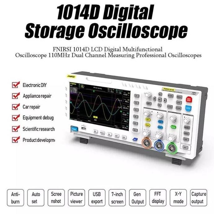 Fnirsi-1014D Digital Oscilloscope 2 In 1 Dual Channel (Gatuso)