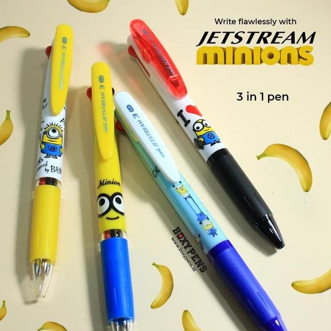 

TERLARIS - Uni Jetstream 3 Color Ballpoint Multi Pen Minion 0.5 mm Limited