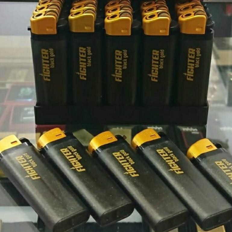 Bisa Cod Korek Roda Fighter Black Gold / Korek  / Pemantik ||