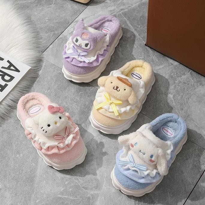 Sandal Sendal Rumah Kamar Melody Kuromi Pompompurin Kitty Cinnamoroll