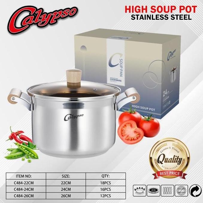 Panci High Soup Pot Stainless Steel