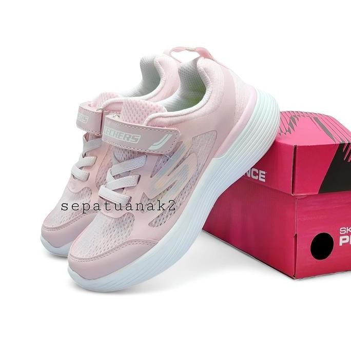 Sepatu Anak Skechers Perempuan Pink Sepatu Sneakers Lari Anak Cewek