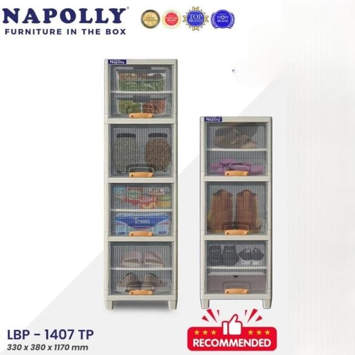 Lemari Napolly Loker Box Plastik | Kotak Penyimpanan Multifungsi