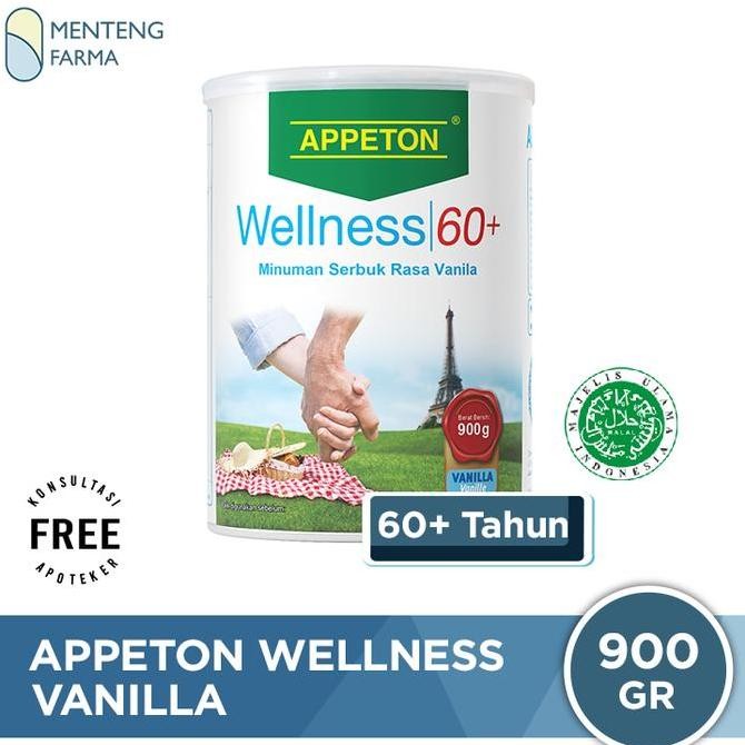 

NEW Appeton Wellness 60+ Vanilla 900 gr - Susu Penambah Nutrisi Lansia