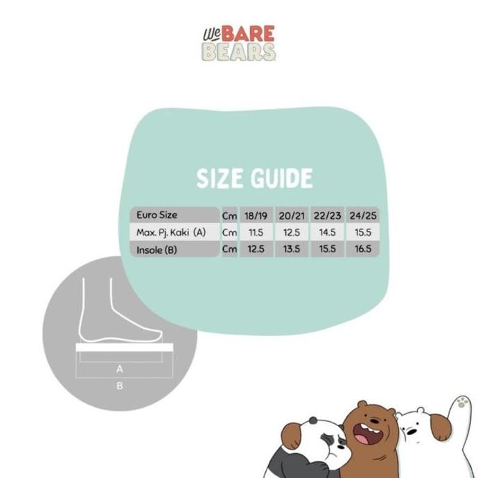Zuma Sandals We Bare Bears - Baby White