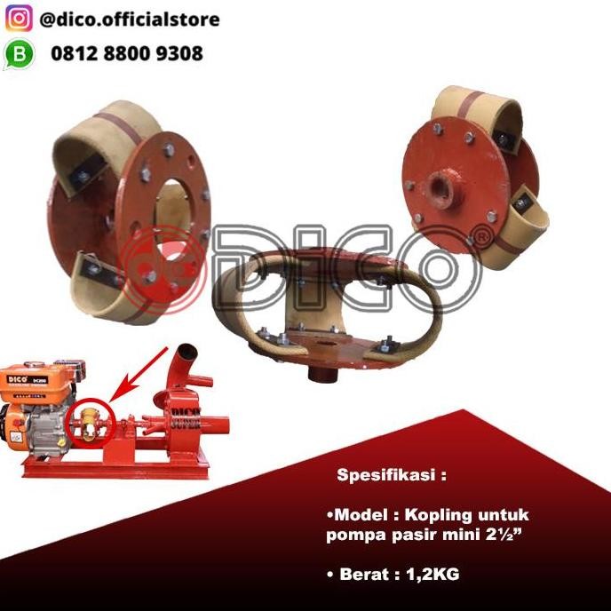 Bst Ready Pompa Pasir Dico 2" Dc 200 - Kopling Set Best Seller