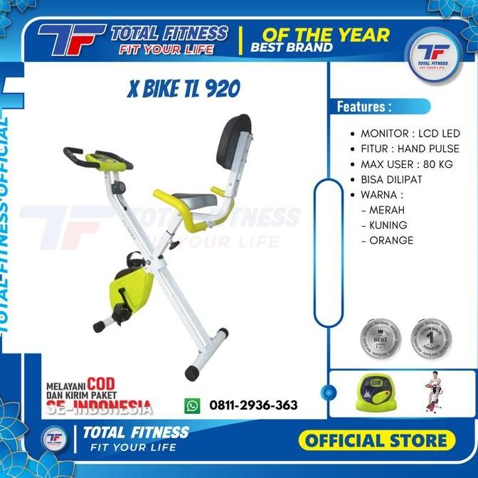 Promo Sepeda Statis Fitness Magnetic XBike TL-920|Excider bike TL920 COD