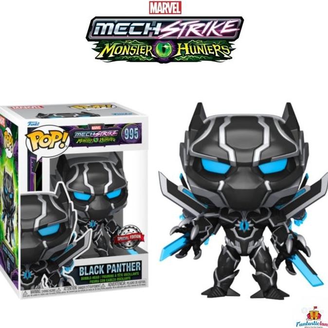 Original Funko POP Marvel Mech Strike Monster Hunters - Black Panther