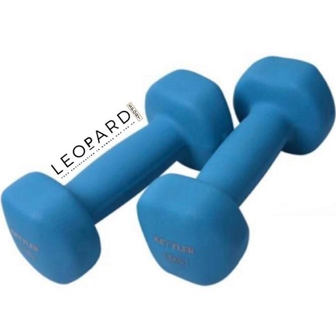 Promo KETTLER Neoprene dumbell 3kg blue/ dambel 3kg (isi 2x3kg) / gym COD