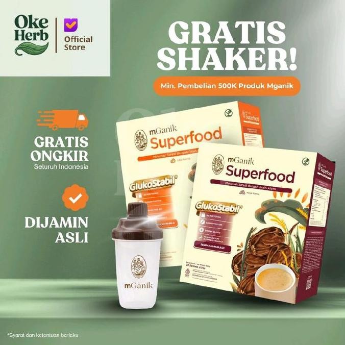 

TERBARU - mGanik Superfood Multigrain Suplemen diabetes minuman untuk diabetesi gula darah 500gr Multi grain