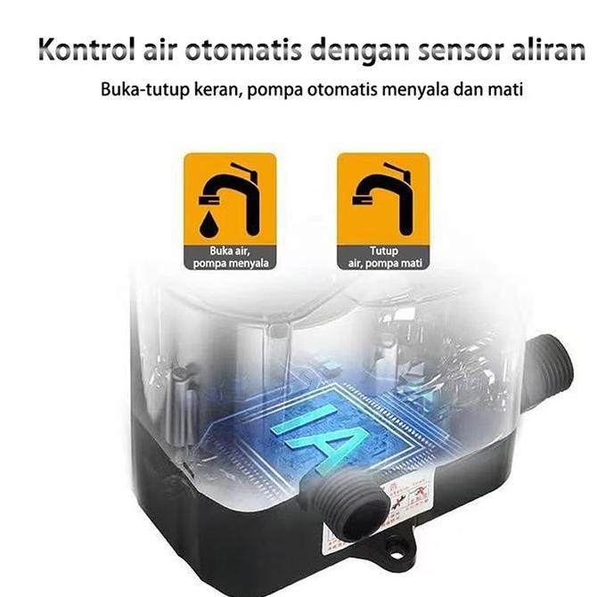 Pompa Booster Pendorong Air Booster Pump Otomatis 150W/200W  Pengangkat Tekanan Mini Pompa Air 36L/M