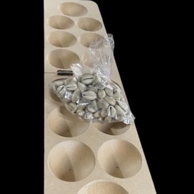 Promo Papan congklak lipat polos +100kerang COD