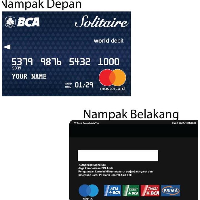 Promo Custom Flazz BCA Generasi 2 atau Emoney Mandiri - Solitaire COD