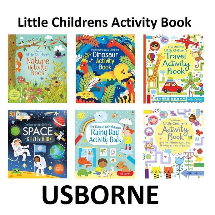 PROMO Little Children Activity Book Usborne Stickers Puzzle